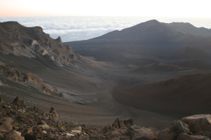 vulkaankrater ontstaan door erosie | Haleakala National Park